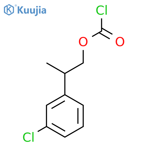 2-(3-chlorophenyl)propyl chloroformate structure