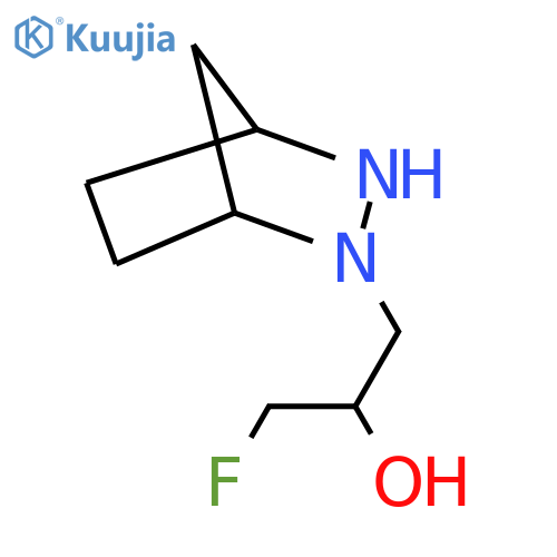 1-{2,3-diazabicyclo2.2.1heptan-2-yl}-3-fluoropropan-2-ol structure