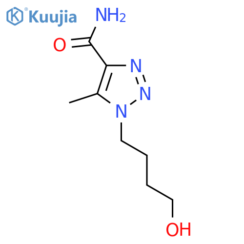 1-(4-hydroxybutyl)-5-methyl-1H-1,2,3-triazole-4-carboxamide structure