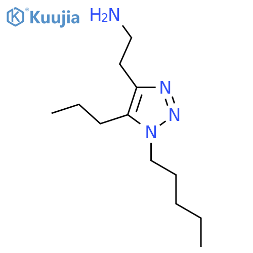 2-(1-pentyl-5-propyl-1H-1,2,3-triazol-4-yl)ethan-1-amine structure