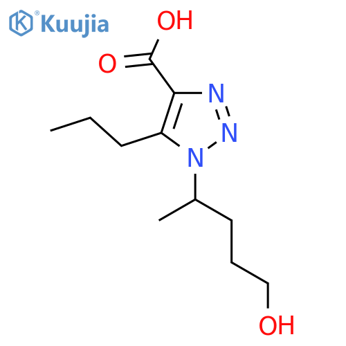 1-(5-hydroxypentan-2-yl)-5-propyl-1H-1,2,3-triazole-4-carboxylic acid structure