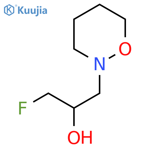 1-fluoro-3-(1,2-oxazinan-2-yl)propan-2-ol structure