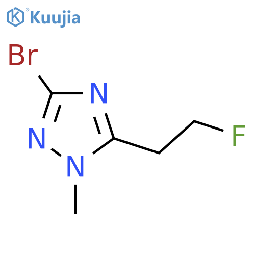 3-bromo-5-(2-fluoroethyl)-1-methyl-1H-1,2,4-triazole structure