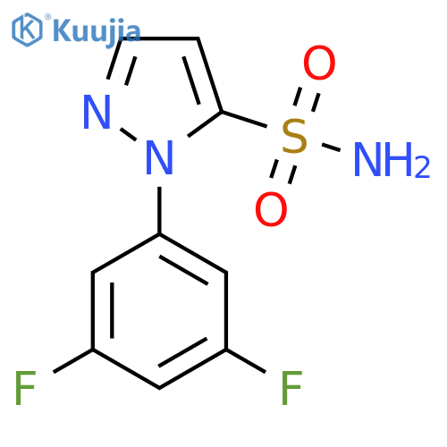 1-(3,5-difluorophenyl)-1H-pyrazole-5-sulfonamide structure