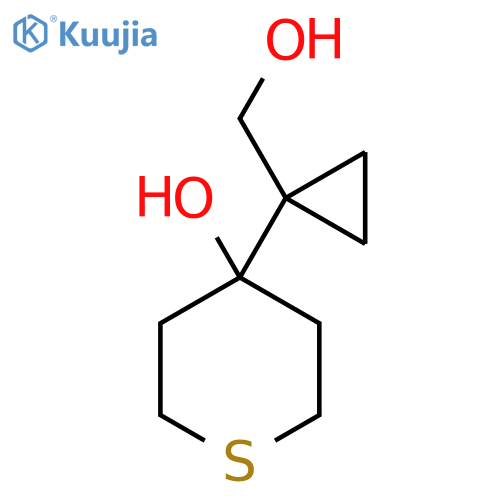 4-1-(hydroxymethyl)cyclopropylthian-4-ol structure