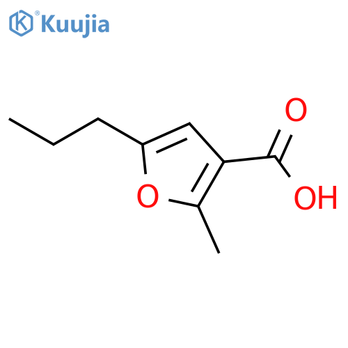 2-methyl-5-propylfuran-3-carboxylic acid structure