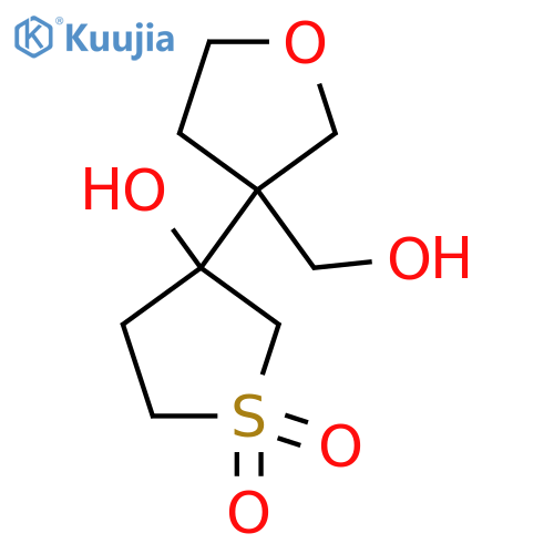 3-hydroxy-3-3-(hydroxymethyl)oxolan-3-yl-1lambda6-thiolane-1,1-dione structure