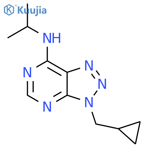 3-(cyclopropylmethyl)-N-(propan-2-yl)-3H-1,2,3triazolo4,5-dpyrimidin-7-amine structure