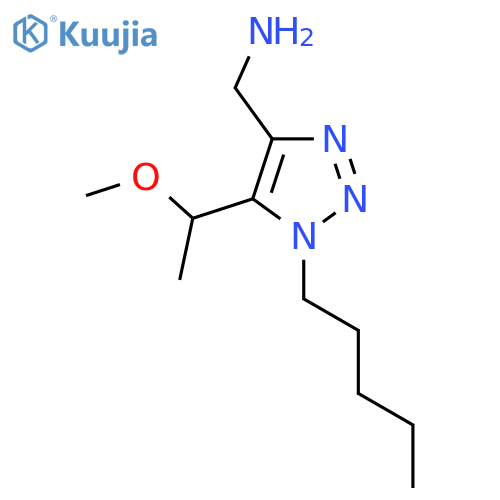 5-(1-methoxyethyl)-1-pentyl-1H-1,2,3-triazol-4-ylmethanamine structure