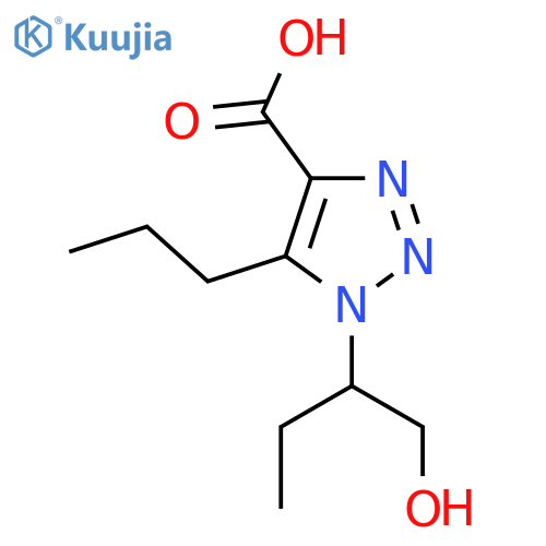 1-(1-hydroxybutan-2-yl)-5-propyl-1H-1,2,3-triazole-4-carboxylic acid structure