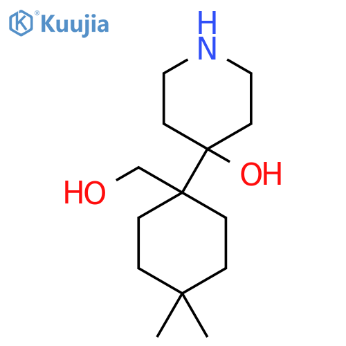 4-1-(hydroxymethyl)-4,4-dimethylcyclohexylpiperidin-4-ol structure