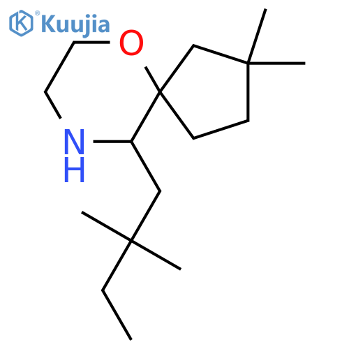 10-(2,2-dimethylbutyl)-2,2-dimethyl-6-oxa-9-azaspiro4.5decane structure