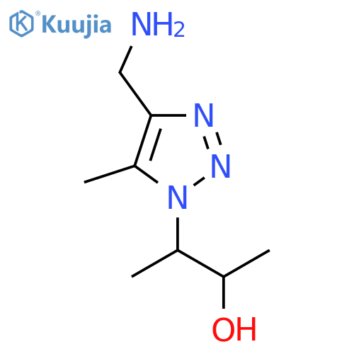 3-4-(aminomethyl)-5-methyl-1H-1,2,3-triazol-1-ylbutan-2-ol structure
