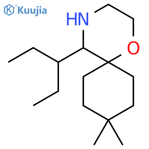 9,9-dimethyl-5-(pentan-3-yl)-1-oxa-4-azaspiro5.5undecane structure