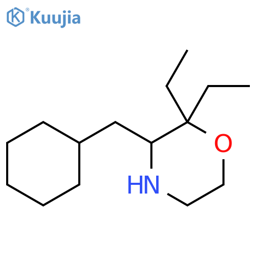 3-(cyclohexylmethyl)-2,2-diethylmorpholine structure