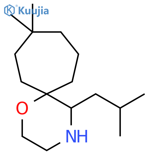 9,9-dimethyl-5-(2-methylpropyl)-1-oxa-4-azaspiro5.6dodecane structure