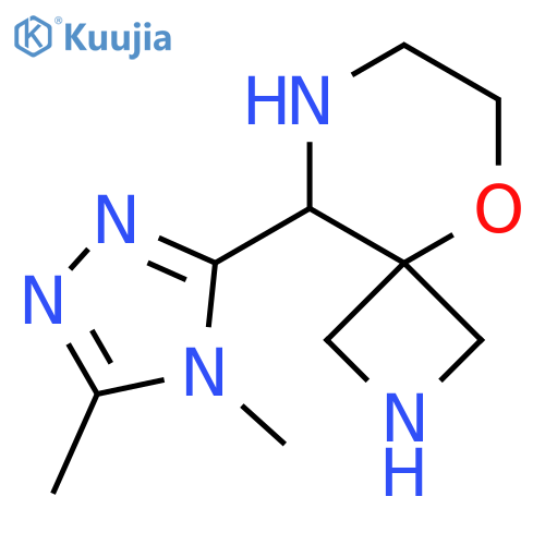 9-(dimethyl-4H-1,2,4-triazol-3-yl)-5-oxa-2,8-diazaspiro3.5nonane structure