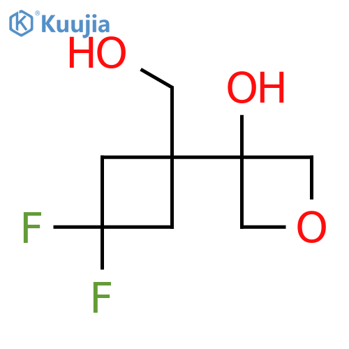 3-3,3-difluoro-1-(hydroxymethyl)cyclobutyloxetan-3-ol structure