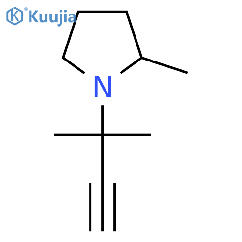 2-Methyl-1-(2-methylbut-3-yn-2-yl)pyrrolidine structure