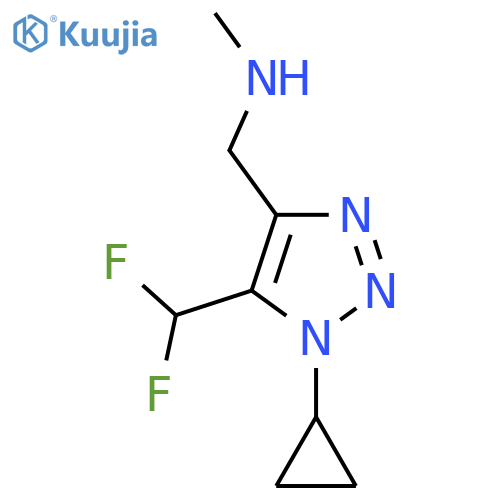 {1-cyclopropyl-5-(difluoromethyl)-1H-1,2,3-triazol-4-ylmethyl}(methyl)amine structure