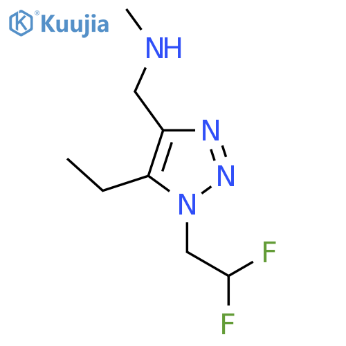 {1-(2,2-difluoroethyl)-5-ethyl-1H-1,2,3-triazol-4-ylmethyl}(methyl)amine structure