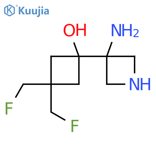 1-(3-Aminoazetidin-3-yl)-3,3-bis(fluoromethyl)cyclobutan-1-ol structure