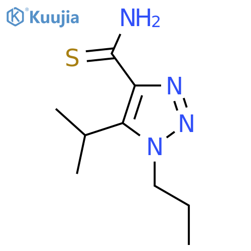 5-(propan-2-yl)-1-propyl-1H-1,2,3-triazole-4-carbothioamide structure