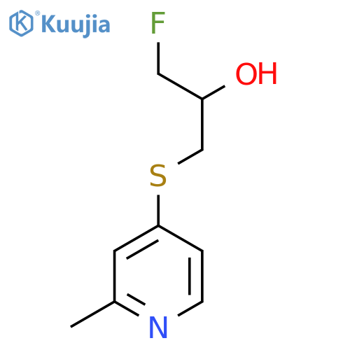 1-fluoro-3-(2-methylpyridin-4-yl)sulfanylpropan-2-ol structure