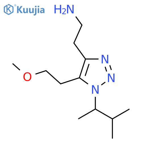 2-5-(2-methoxyethyl)-1-(3-methylbutan-2-yl)-1H-1,2,3-triazol-4-ylethan-1-amine structure