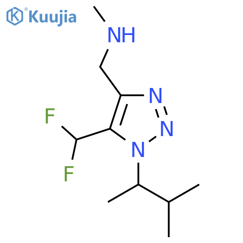 {5-(difluoromethyl)-1-(3-methylbutan-2-yl)-1H-1,2,3-triazol-4-ylmethyl}(methyl)amine structure