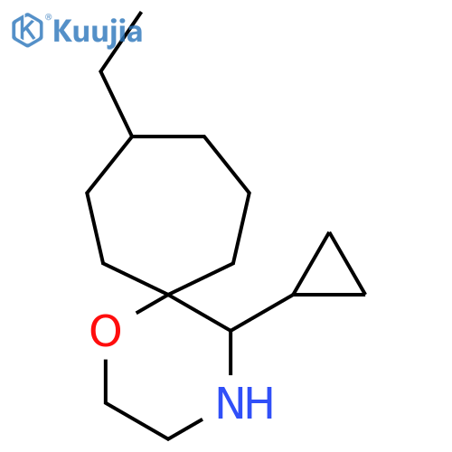 5-cyclopropyl-9-ethyl-1-oxa-4-azaspiro5.6dodecane structure