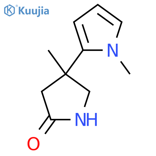 4-methyl-4-(1-methyl-1H-pyrrol-2-yl)pyrrolidin-2-one structure