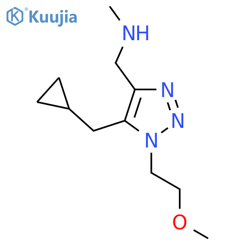 {5-(cyclopropylmethyl)-1-(2-methoxyethyl)-1H-1,2,3-triazol-4-ylmethyl}(methyl)amine structure