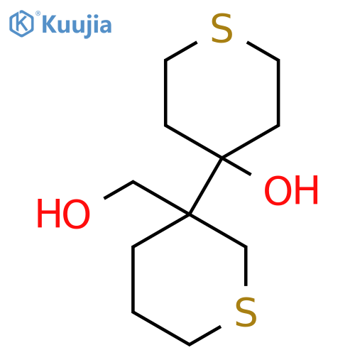 4-3-(hydroxymethyl)thian-3-ylthian-4-ol structure