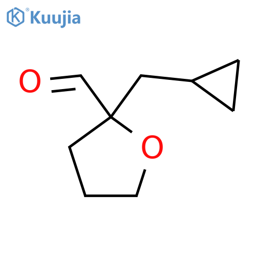 2-(Cyclopropylmethyl)oxolane-2-carbaldehyde structure