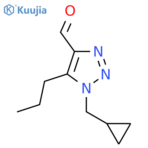 1-(cyclopropylmethyl)-5-propyl-1H-1,2,3-triazole-4-carbaldehyde structure