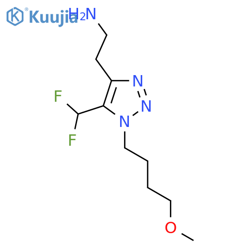 2-5-(difluoromethyl)-1-(4-methoxybutyl)-1H-1,2,3-triazol-4-ylethan-1-amine structure