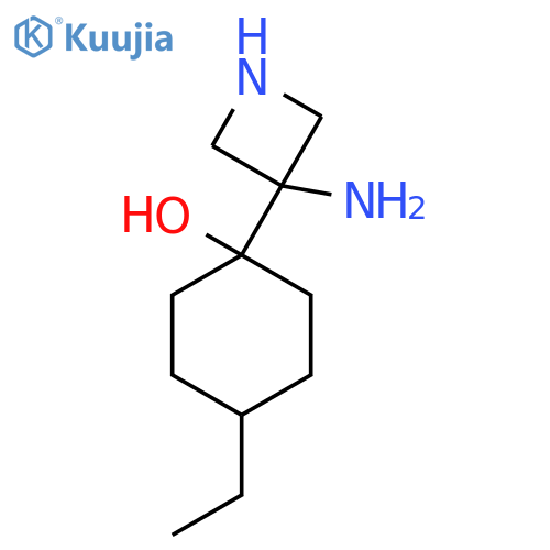1-(3-Aminoazetidin-3-yl)-4-ethylcyclohexan-1-ol structure