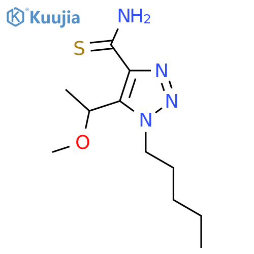 5-(1-methoxyethyl)-1-pentyl-1H-1,2,3-triazole-4-carbothioamide structure