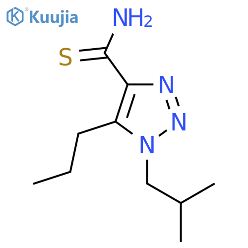 1-(2-methylpropyl)-5-propyl-1H-1,2,3-triazole-4-carbothioamide structure