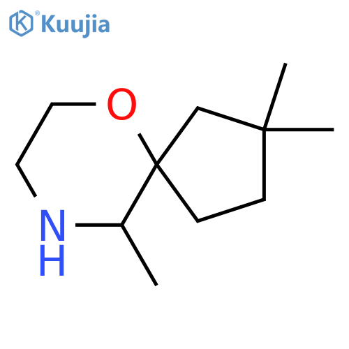 2,2,10-trimethyl-6-oxa-9-azaspiro4.5decane structure