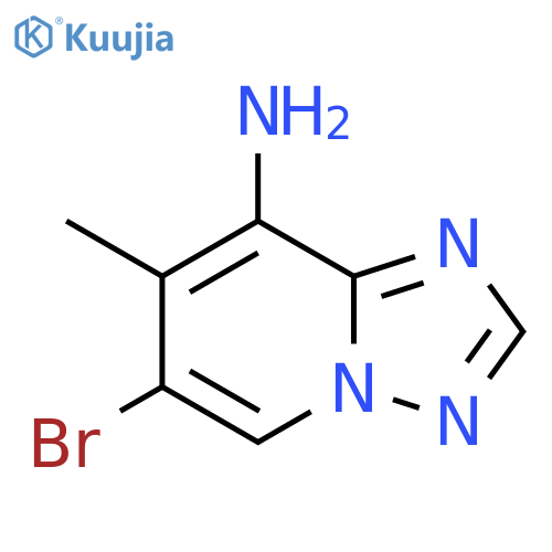 6-bromo-7-methyl-1,2,4triazolo1,5-apyridin-8-amine structure
