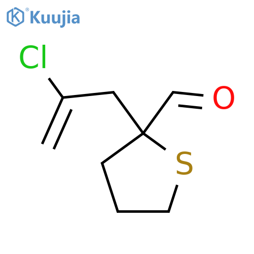 2-(2-chloroprop-2-en-1-yl)thiolane-2-carbaldehyde structure