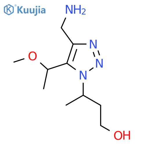 3-4-(aminomethyl)-5-(1-methoxyethyl)-1H-1,2,3-triazol-1-ylbutan-1-ol structure