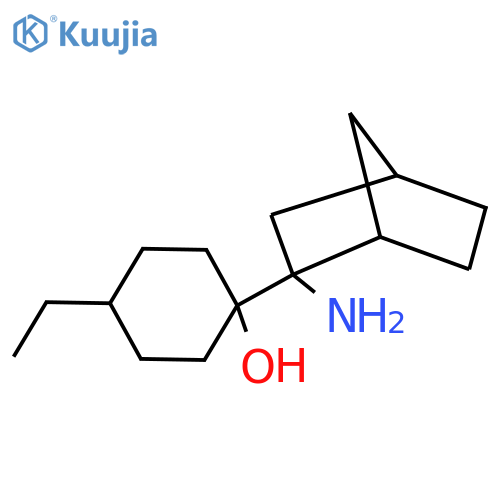1-{2-aminobicyclo2.2.1heptan-2-yl}-4-ethylcyclohexan-1-ol structure