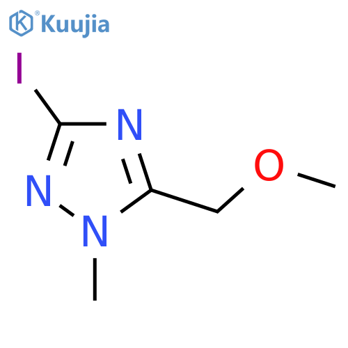 3-iodo-5-(methoxymethyl)-1-methyl-1H-1,2,4-triazole structure