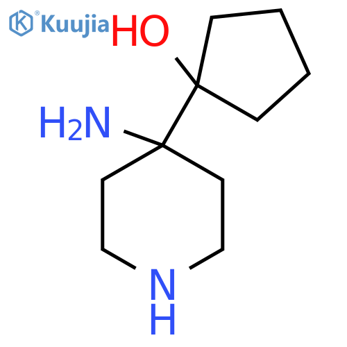 1-(4-aminopiperidin-4-yl)cyclopentan-1-ol structure