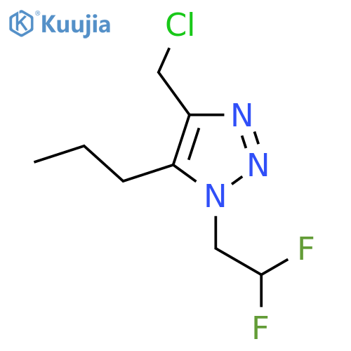 4-(chloromethyl)-1-(2,2-difluoroethyl)-5-propyl-1H-1,2,3-triazole structure