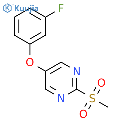 5-(3-fluorophenoxy)-2-methanesulfonylpyrimidine structure