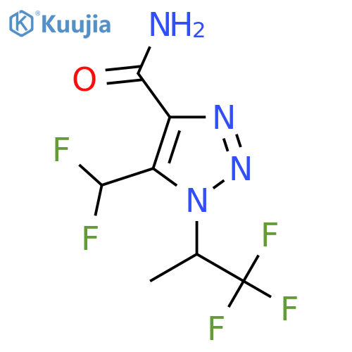 5-(difluoromethyl)-1-(1,1,1-trifluoropropan-2-yl)-1H-1,2,3-triazole-4-carboxamide structure